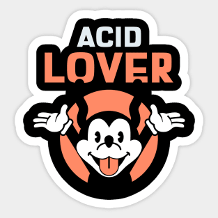 ACID Lover Cartoon Mouse Sticker